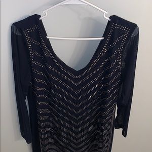 Sparkling blue cocktail dress